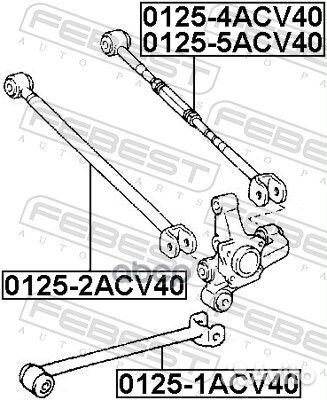 Рычаг подвески 0125-5ACV40 0125-5ACV40 Febest