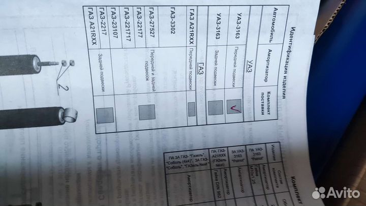 Амортизаторы УАЗ