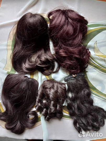 Парики, шиньоны, накладки из волос