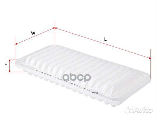 Фильтр воздушный Toyota Corolla (E120) 00-07