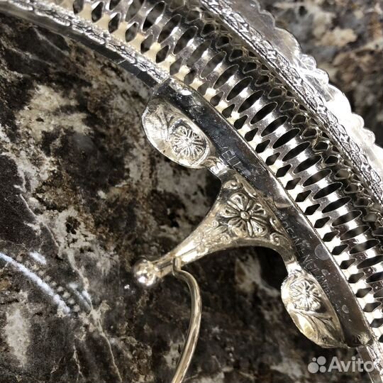 Мармит с подогревом, Англия, серебрение