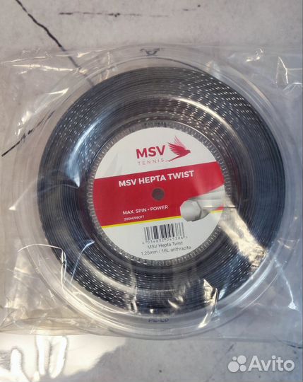 Теннисная струна MSV Hepta Twist 1.25mm, 200m