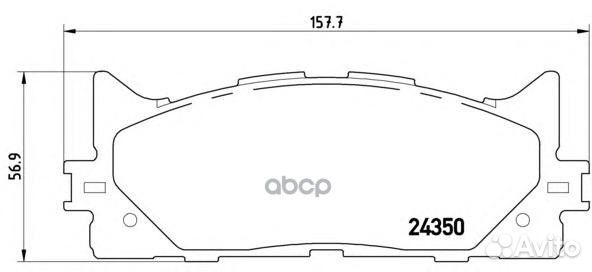 Колодки тормозные toyota camry/carina E/corolla