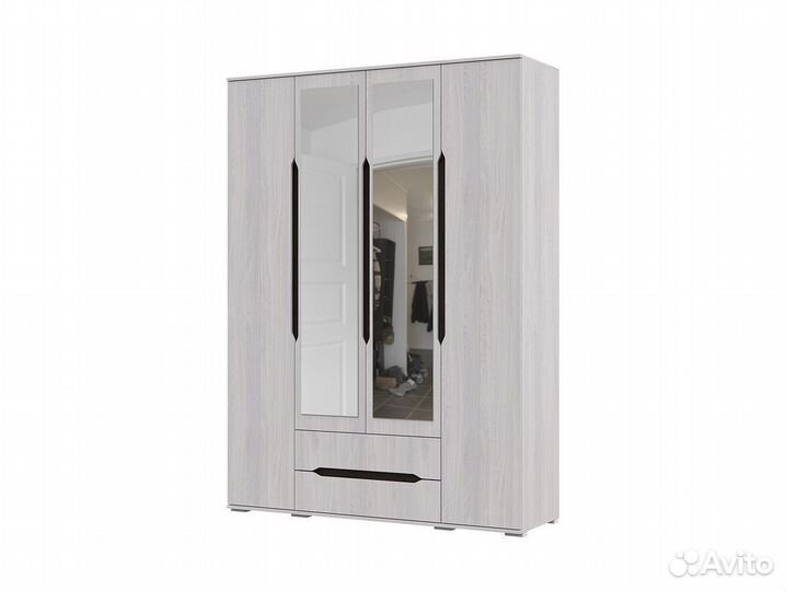 Шкаф Четырехстворчатый Валенсия Шк014 с ящиками