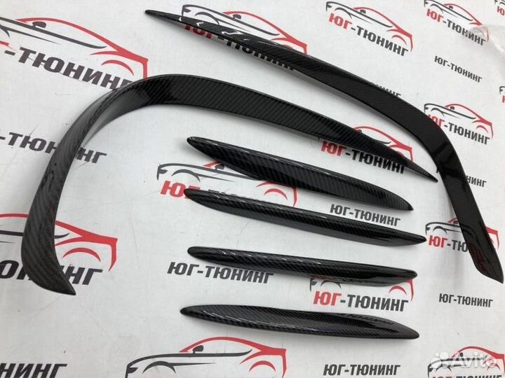 Вставки в передний бампер Mercedes E-class w213