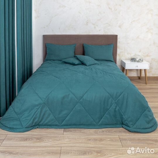 Покрывало Эдем синяя птица на кровать