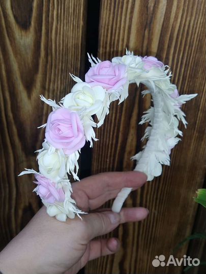 Венок для волос из цветов