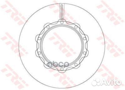 Диск тормозной DF5014S TRW