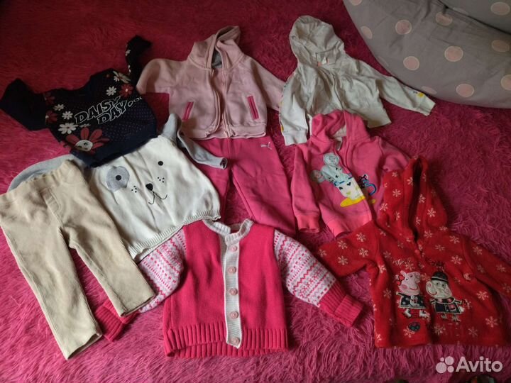 Вещи пакетом на девочку 80