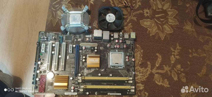 Материнская плата с процессором