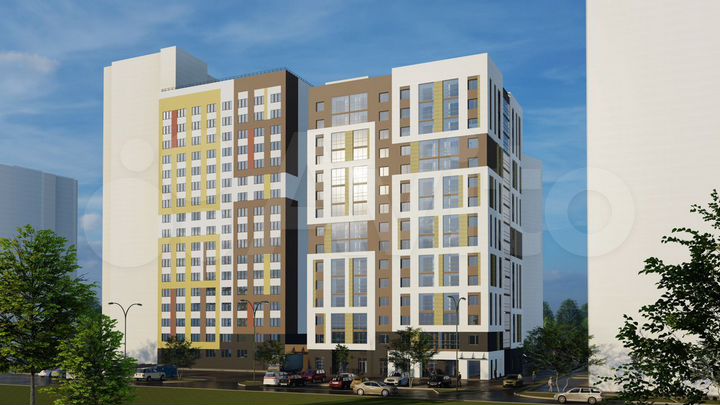 2-к. квартира, 61,3 м², 10/15 эт.