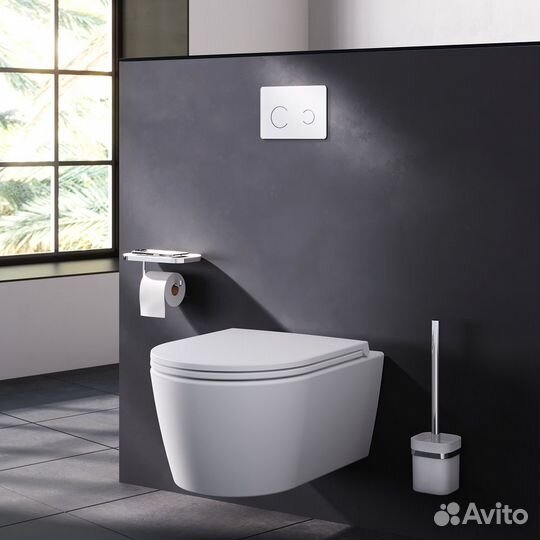 Клавиша сенсорная бесконт. Touchless белое стекло