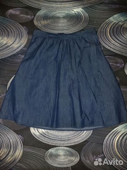 Джинсовая юбка 44 размер