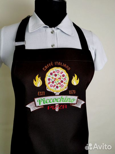 Фартук с вышивкой вашего логотипа