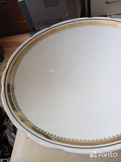 Ваза для фруктов 25 см на ножке СССР Гфз