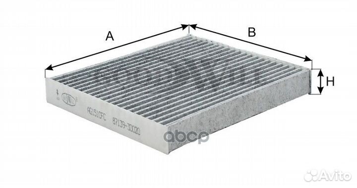 Фильтр салона угольный toyota