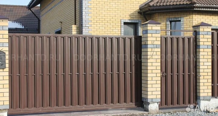 Забор металлический работа по договору под ключ