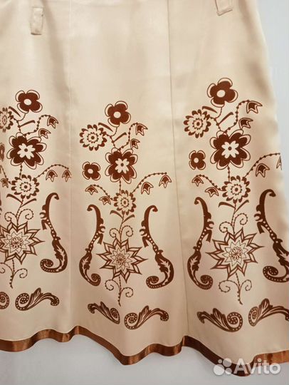 Юбка атласная+блузка