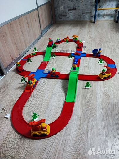 Конструктор bauer Автодорога (323 эл) + кубики