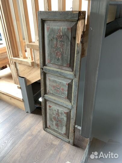 Расписная старинная дверца 19 века (ставни)