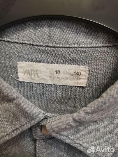 Рубашка zara 140см