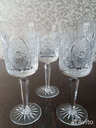 Хрустальные фужеры 20см