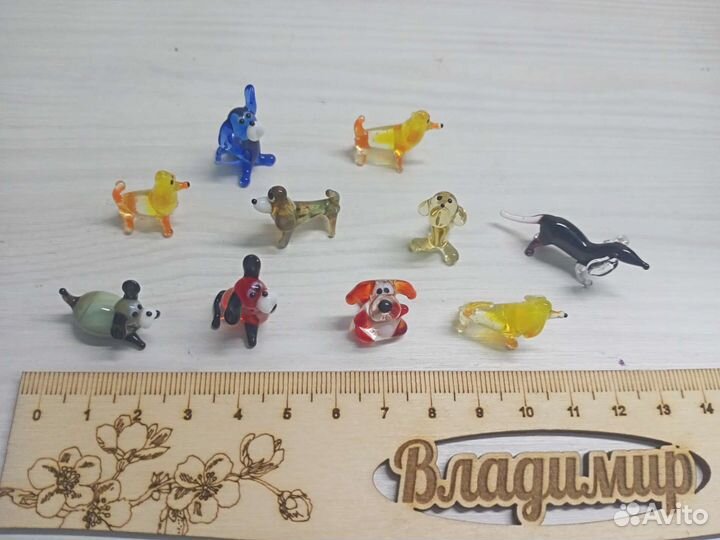 Фигурки животных из стекла
