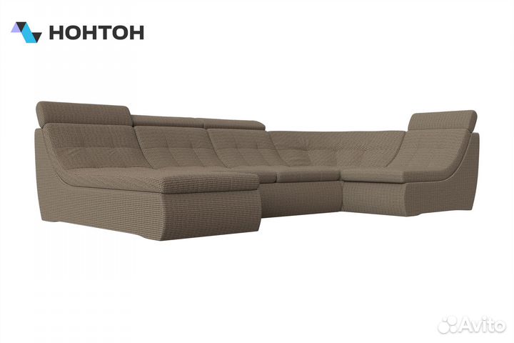 Диван модульный Холидей Люкс корфу коричневый