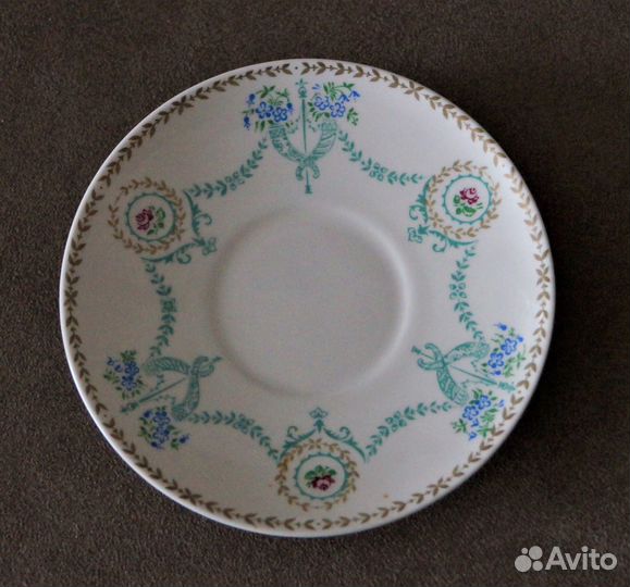 Чашка с блюдцем - тонкий фарфор - лфз