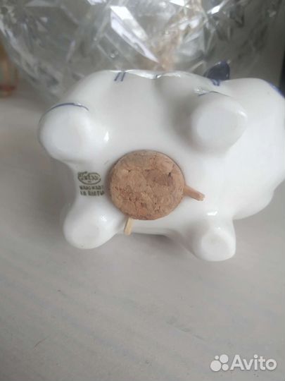 Солонка-свинка, гжель