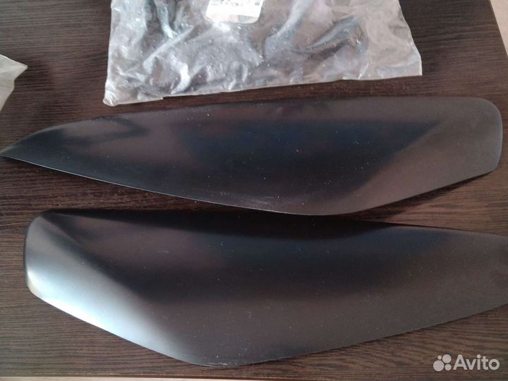 Реснички на фары opel astra h