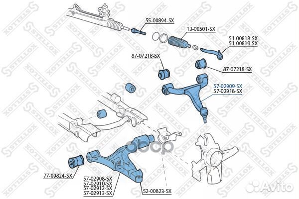 Рычаг верхний левый MB W163 all 98 5702909SX