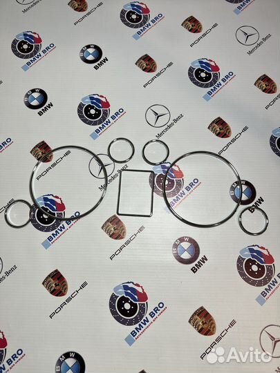 Кольца панели приборов Audi A6 C5 A4 B5 A3 8L хром