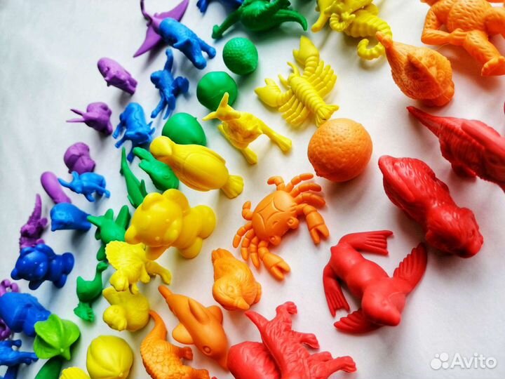 Набор фигурок для игр, сортировки, развития