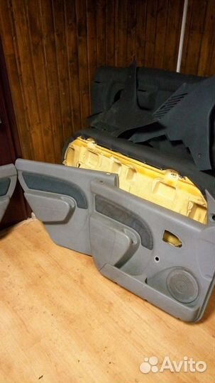 Рено логан 1 к-кт дверных карт. (до рест.)