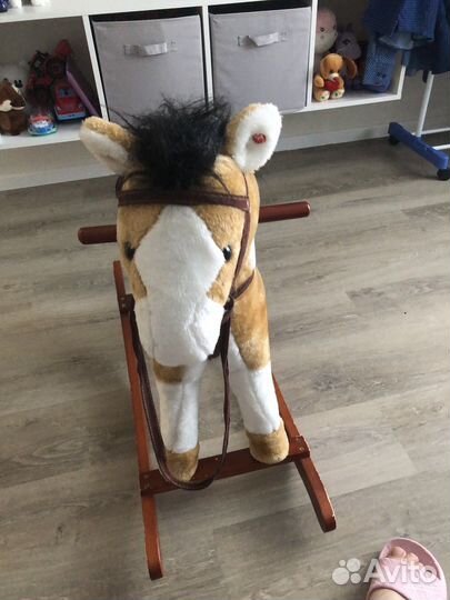 Лошадка качалка деревянная