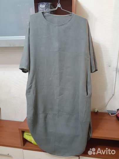 Платье женское лён 100,54-56