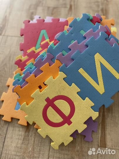 Детский коврик пазл Алфавит