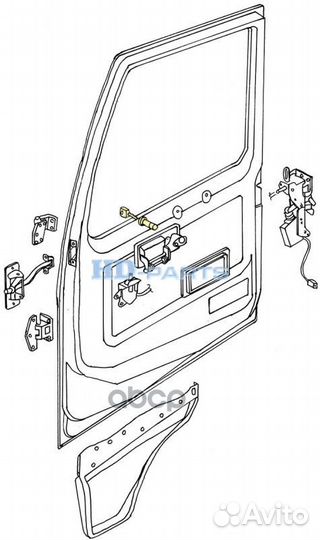 Личинка дверная (+ 2 ключа) FH12 118106 HD-parts