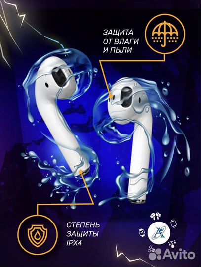 Беспроводные наушники новые