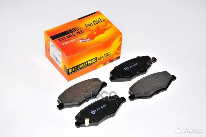 Колодки тормозные, передние JBP0387 Just Drive