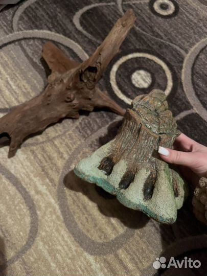 Фильтр для аквариума,грот и коряга