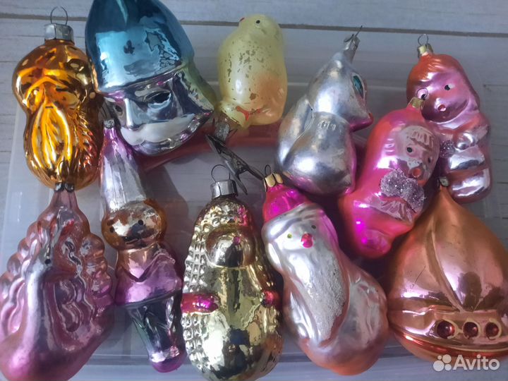 Елочные игрушки СССР фигурки
