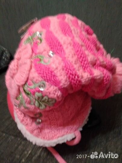 Новая зимняя шапочка с шарфиком