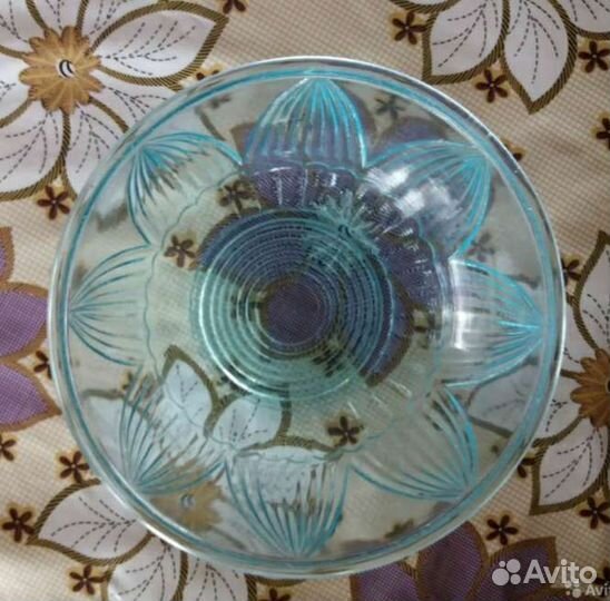 Ваза из купоросного стекла. СССР