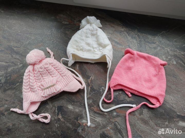 Шапки на девочку от 2 до 3-3.5 лет