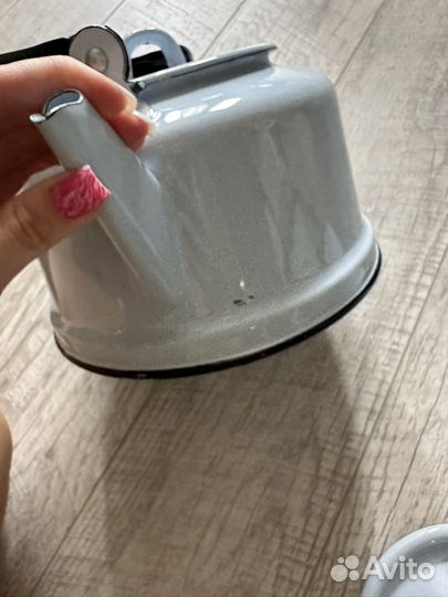 Чайник эмалированный новый 3л