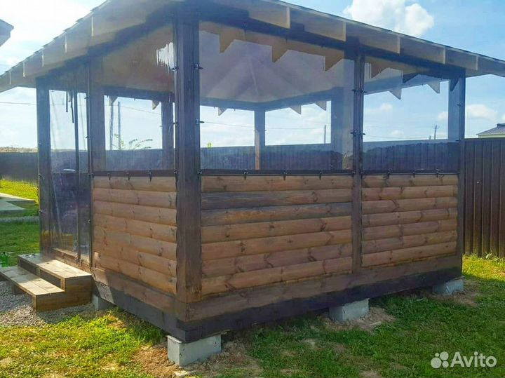 Мягкие окна пвх для беседок и террас