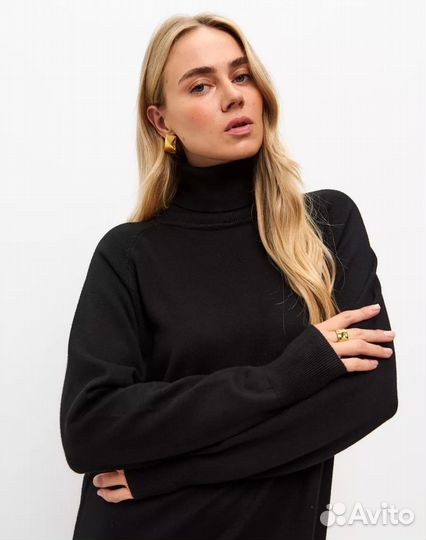 Платье женское вязаное теплое