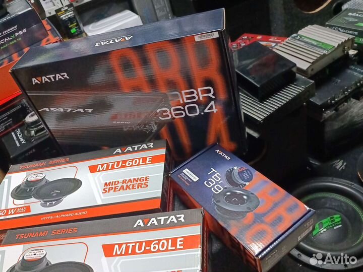 Комплект автозвука Аватар громкий фронт